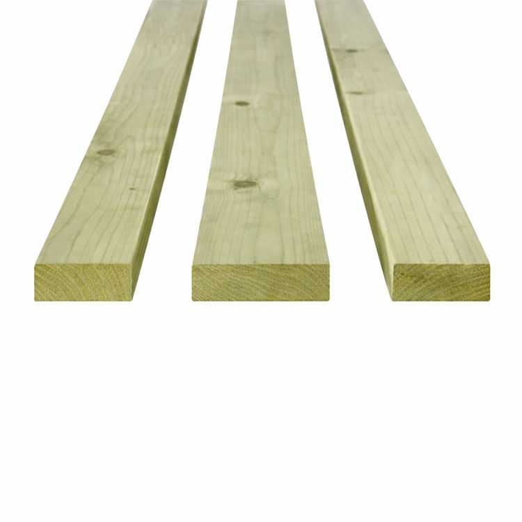Vurenhout geïmpregneerd groen 18x70mm